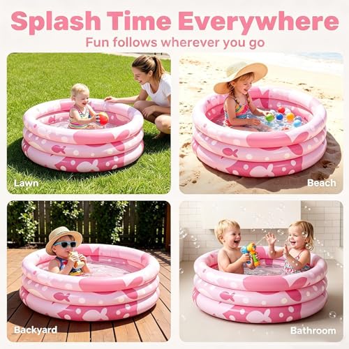 Baignoire de douche pour enfants et piscine gonflable de plage - 4