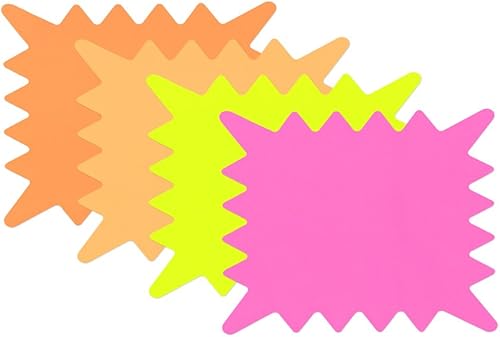 Cosco Señales, Papel Flouroescent Burst, 5" x 5", Sgn (090244)