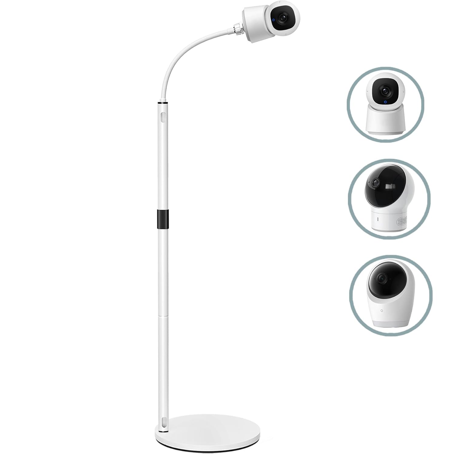 Floor Stand Holder Mount-Heavy-Duty Stand Compactible with eufy E21,E30,Spaceview E110, Spaceview pro E210 Adjustable Height,Without Tools or Wall Damage