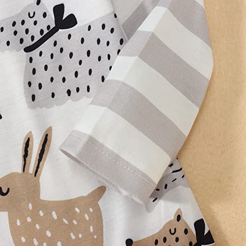 Boutikome Infant Baby Boy Outfit Retro Cowboy Partner Howdy Letter Graphic Romper Newborn Onesie Jumpsuit Hat 2Pcs Clothes #TOP3