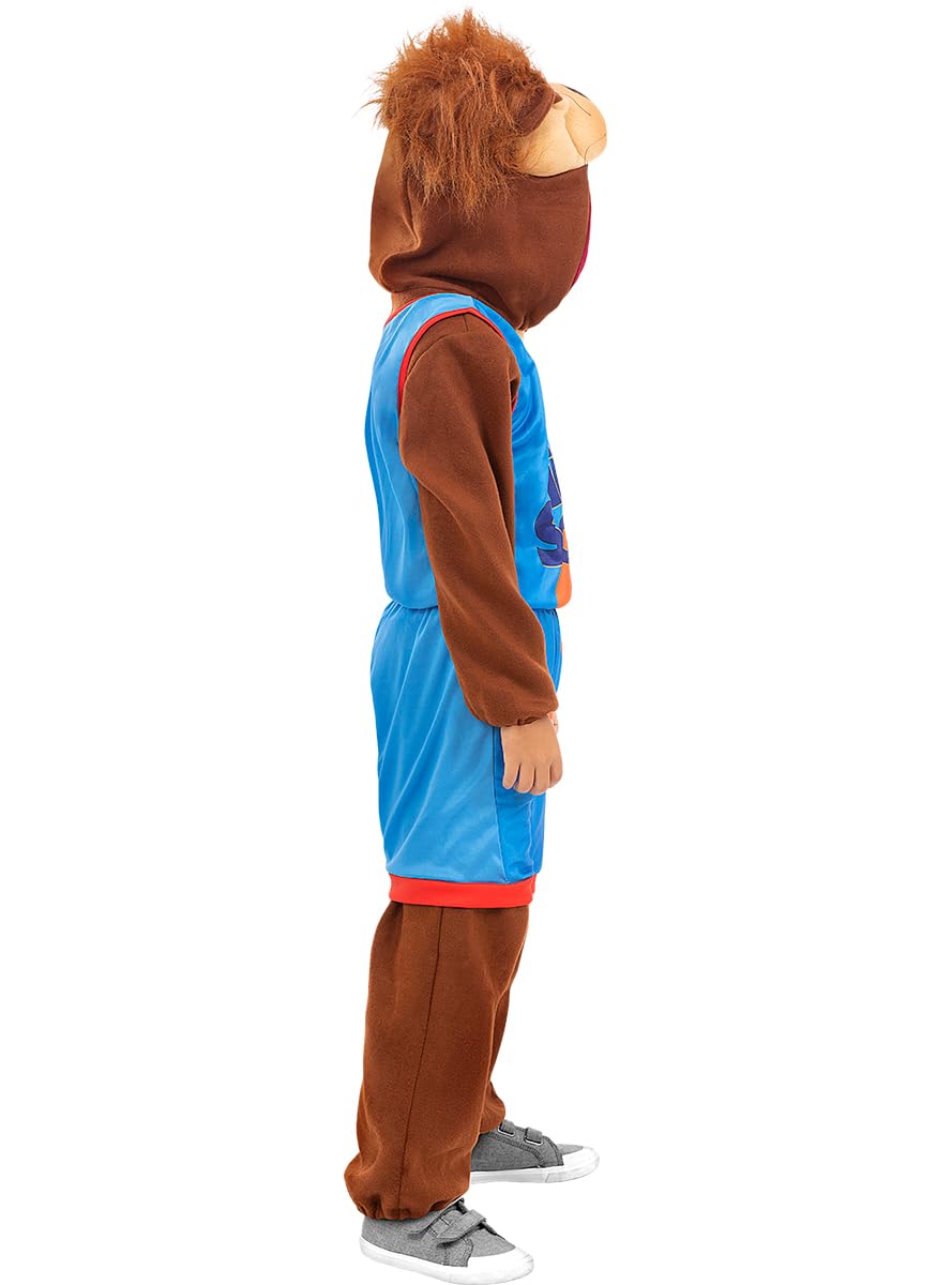 Funidelia | Costume Taz Space Jam - Looney Tunes per bambino Cartoni Animati - Costume per Bambini e accessori per Feste, Carnevale e Halloween - Marroni