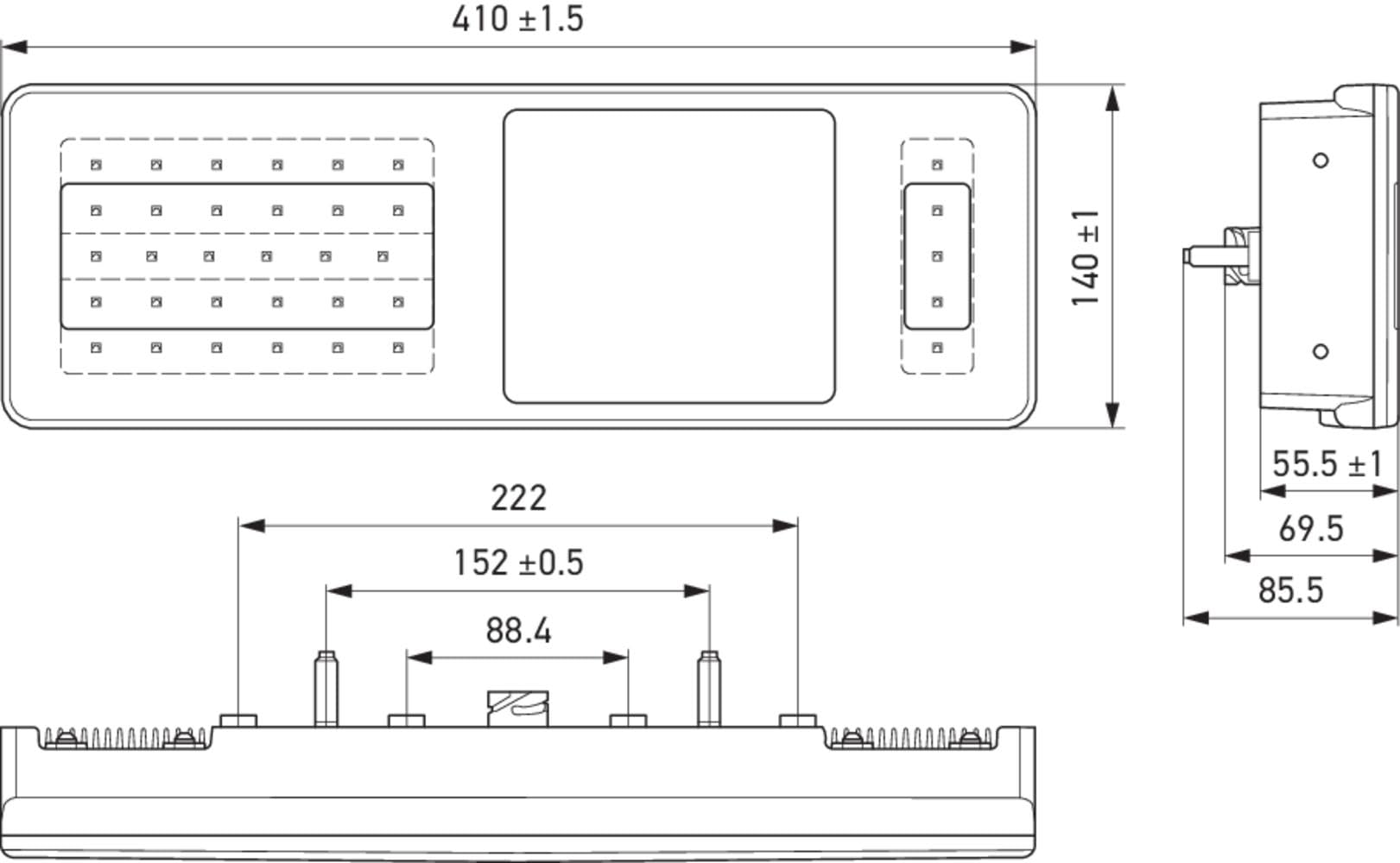 HELLA 2VP 340 970-701 Światło tylne - LED - 24V