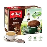FITNE Premium Instant Coffee Mix With Fiber Collagen Cactus Extract L-Carnitine High Chromium Burn...