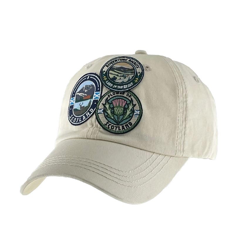 Casquette Patch Fleur d'Écosse Big Country Galet chapeau automne homme femme
