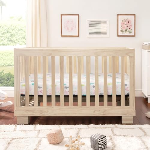 Babyletto Modo 3-in-1 Convertible Crib with Toddler Bed Conversion Kit in Washed Natural, Greenguard Gold Certified - Thumbnail 2