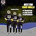 MMA Grappling Dummy Brazilian JIU Jitsu BJJ Punching Bag for Self Defense Wrestling Judo Karate Boxing Throwing Submission Standing Position - UNFILLED (Black Yellow, 6FT / 70