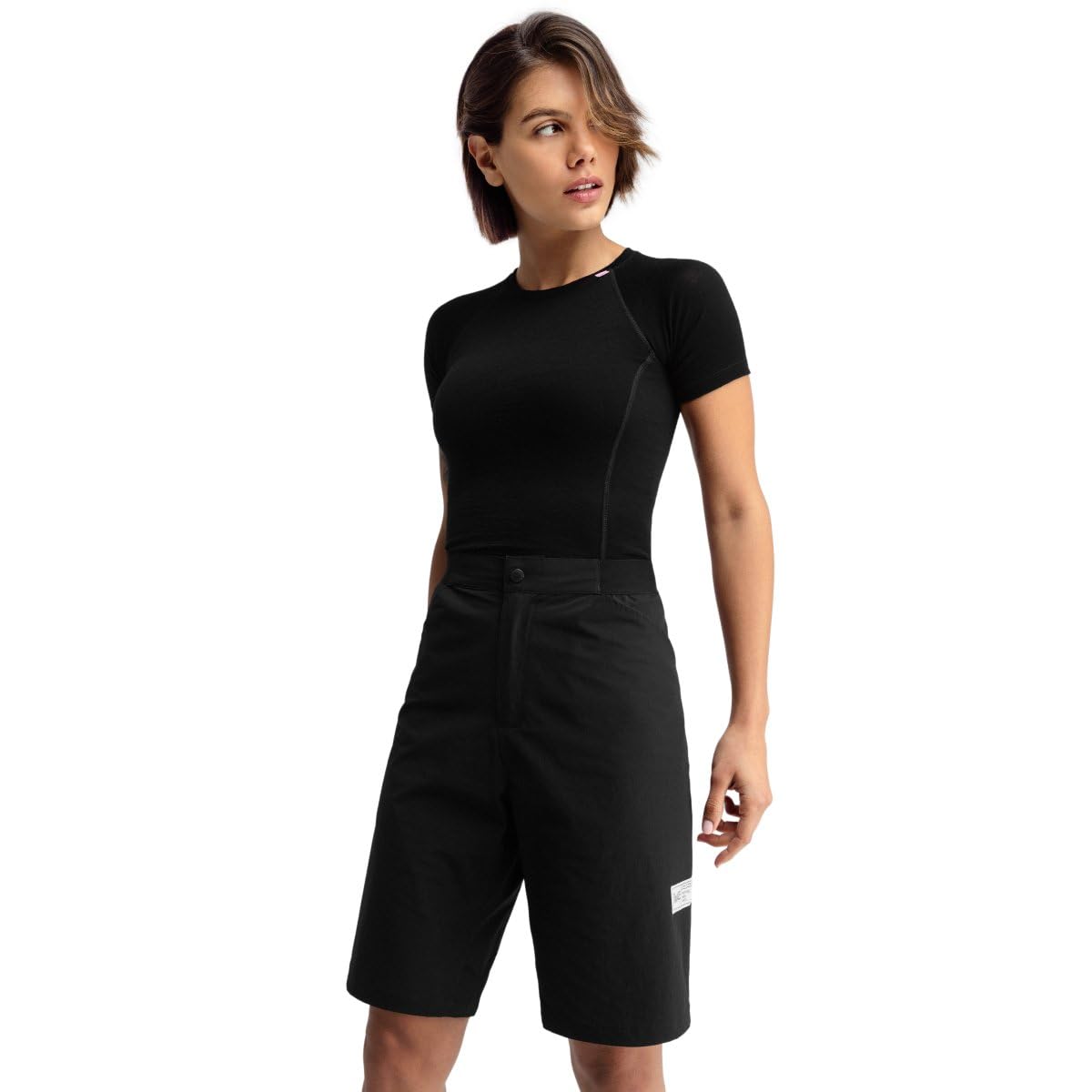 SIROKO - Pantalón Corto para Gravel para Mujer Lemur - M - Negro