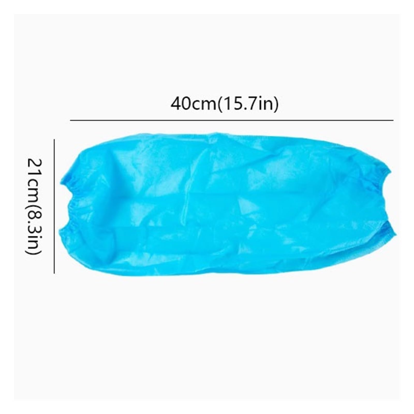 Manchons de Protection jetables Bleus, Manchons de Protection légers en Non-tissé, Manchons en Tissu Respirant avec Poignets élastiques