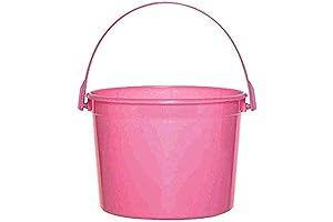 Amscan 6.25" x 4.5" Multipurpose Bright Pink Plastic Bucket (Pack of 12)