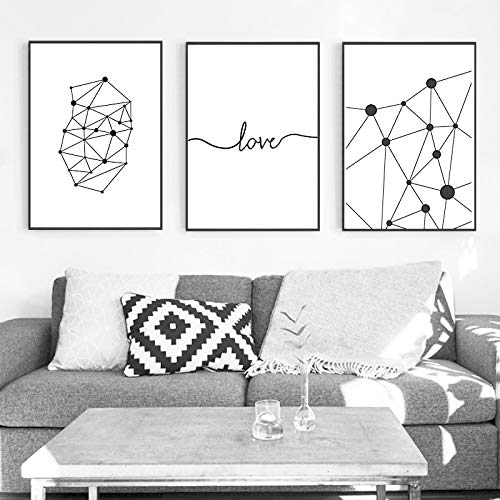 Mur Photos pour Salon Décor Abstrait Géométrique : sublimez vos grands murs blancs vides avec style