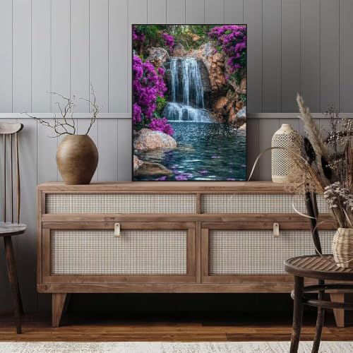 Puzzle de 4000 piezas flores de cascada contra el estrés diario 4