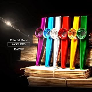 SHAPOKY Compagnon de FlûTes D'Instruments de Musique Kazoo en MéTal 18 PièCes avec Diaphragmes Kazoo pour Guitare… – Image 6