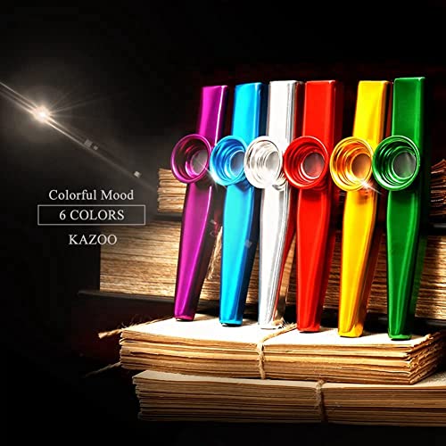 Compagnon de FlûTes D’Instruments de Musique Kazoo en MéTal 18 PièCes avec Diaphragmes Kazoo pour Guitare, UkuléLé… - Les Beatles, Paul McCartney, John Lennon, RIngo Starr, George Harrison Compagnon de FlûTes D'Instruments de Musique Kazoo en MéTal 18 PièCes avec Diaphragmes Kazoo pour Guitare, UkuléLé… – Image 3