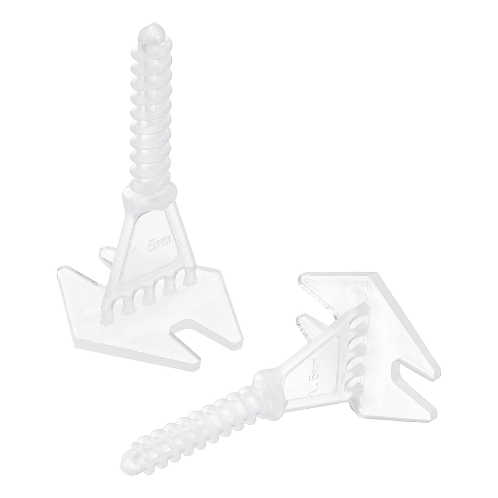 PATIKIL Espaciadores de base en espiral de 1/16 pulgadas, 500 espaciadores niveladores de azulejos, kit de sistema de nivelación de azulejos para instalación de azulejos y piedras, color blanco