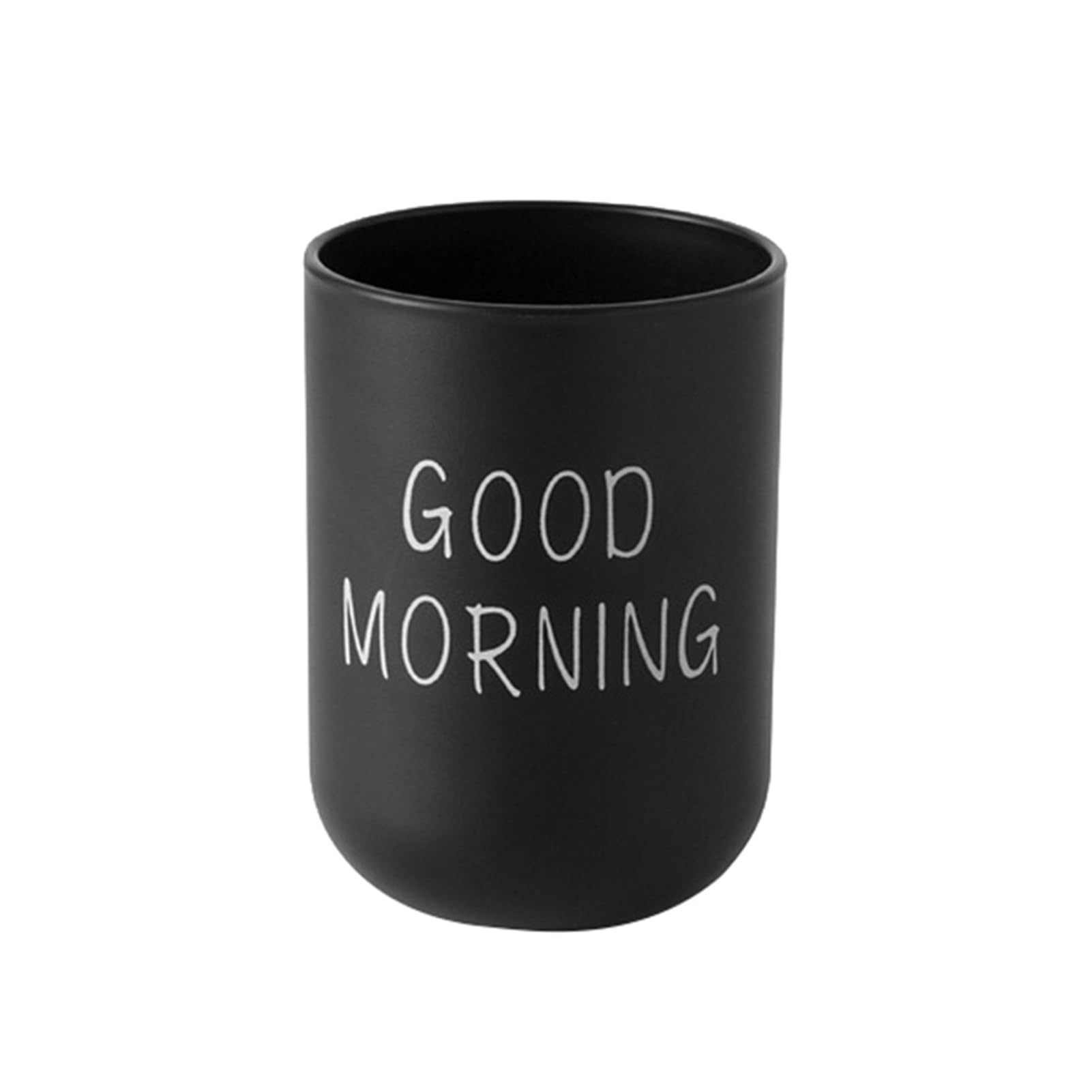 ulafbwur PP Toothbrush Storage 330ml Good Morning Cup Toothbrush Holder Washing Drinking Bathroom Tooth Mug Toothpaste Container Toothbrush Container