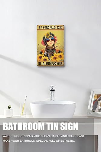 Miniatura 3 de Zomyto Decoración de pared inspiradora con citas positivas, en un mundo lleno de rosas, sé un girasol, arte de pared hippie bohemio, póster