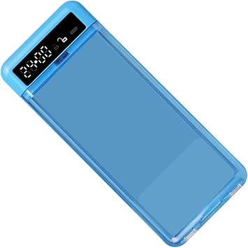 Timer Lock Box - 21.5x9.3x2.5cm Digital Time Safe, Smart Countdown Container | Prevents Excessive Gameplay | Clear Smartphone Lock Case, Portable Delay Open and Close Organizer for Tamper Proof