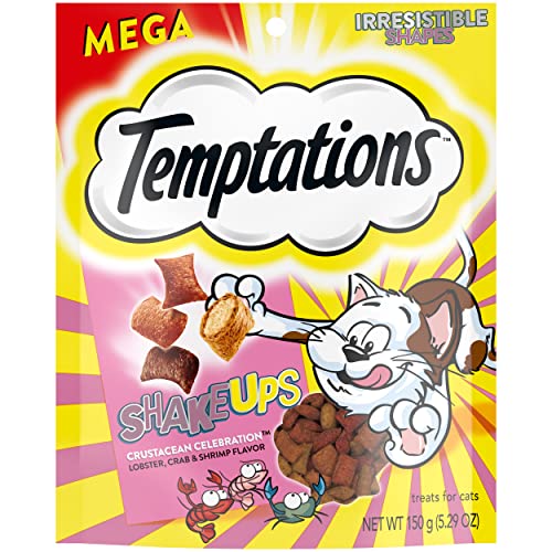 Temptations Shakeups Crunchy And Soft Cat Treats, Crustacean Celebration Flavor, 5.29 Oz. Pouch #TOP13