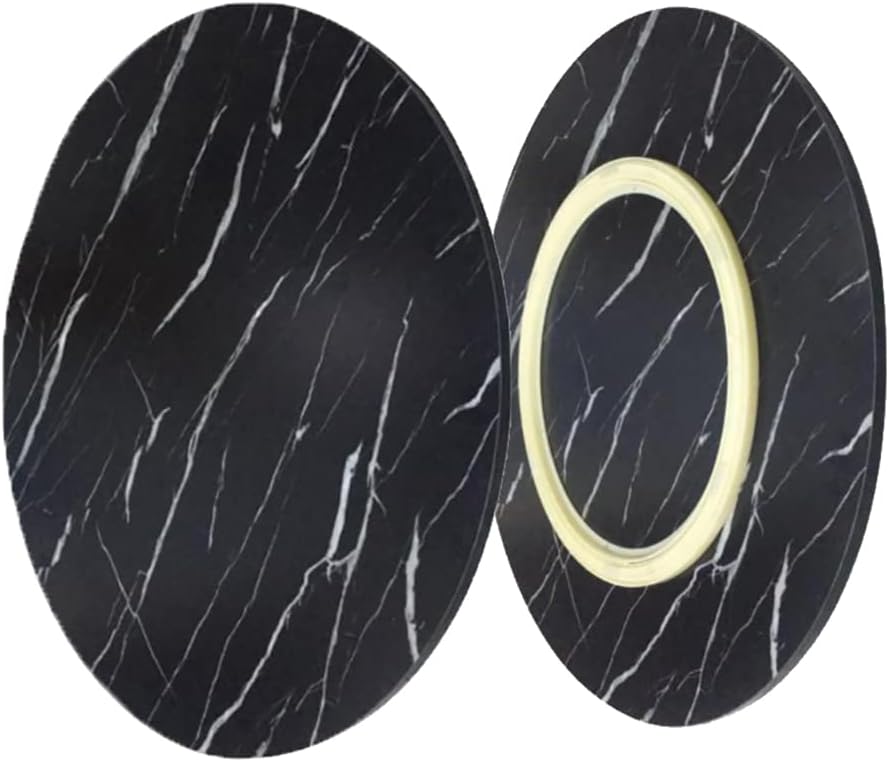 Round Table Top Dining Table Turntable Heavy Duty Swivel Turntable Lazy Susan Rotating Bearing Turntable Round Dining Table Smooth Swivel Plate Hardware (A 60cm(24inch))