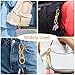 2Pcs Cute Carabiner Clip Cool Brass Twist Knot Clasp Keychain Gold Bag Charms Y2k Designer Purse Charms Fashion Carabiner Key Ring Bag Charm for Women Men Accessories Golden Key Chain for Handbag