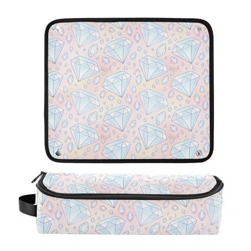 Estuche de viaje 2 en 1 para rizador con almohadilla resistente al calor, organizador portátil para herramientas de peinado como planchas y rizadores miniatura 3
