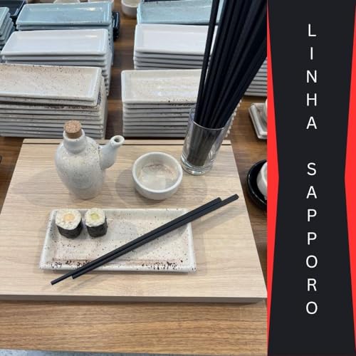 Kit Oriental Para 2 Pessoas Comida Japonesa Creme Mesclado 7 peças Molheira 60ml