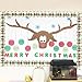 Wonmon 49.2 Ft Christmas Tree Bulletin Board Border Roll, Self-Adhesive Christmas Bulletin Board Border Trim for Christmas Winter Party School Classroom Bulletin Board Decoration