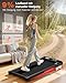 Laufband klappbar elektrisch mit 9% Steigung, 1-10 km/h Walking Pad leise für Zuhause und Büro, bürstenloser 3,0-PS-Motor, LED-Anzeige, Stoßdämpfung, bis 140 kg