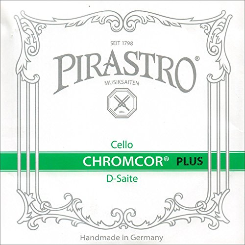 Pirastro Chromcor Plus 4/4 Cello D String - Chromesteel/Steel - Medium Gauge