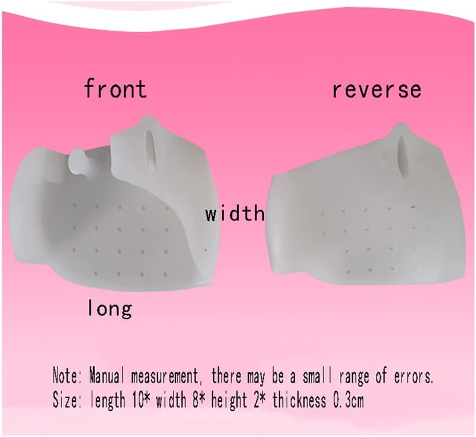 DEAVER Forefoot Pad Toe Splitter,Hallux Valgus Corrector Thumb Overlap Split Splitter,Protectoe Small Gel Toe Separators, Spacers for Overlapping Toes