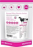 PINK SUN Whey Protein Isolate Powder Unflavoured 1kg (or 3kg 92% Protein) Soy Free, Grass Fed, Gluten Free, Hormone Free, No Additives, Vegetarian, Undenatured, Non GM Unsweetened Natural Whey UK