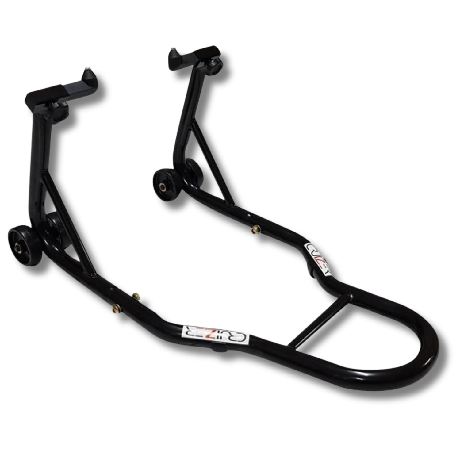 cruizer Béquille avant moto universel, cônes réglables avec curseur, Noir