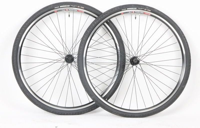 700c Gravel Bike Super Road Heavy Duty Wheel Set DTS 535 Double Walled with Ferrules. 700 x 40 Rambler Tires and Tubes for Rim or Centerlock Disc Brake Rotors