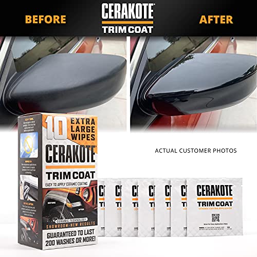 CERAKOTE Ceramic Trim Coat - Guaranteed Restoration to Last Over 200 Washes - A Ceramic Coating Not a Dressing - Quick and Easy to Apply - Thumbnail 6