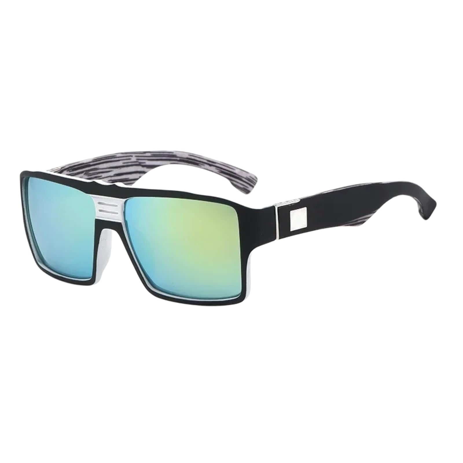 Lunettes de soleil rectangle protection UV400 pour conduite et cyclisme sécurisés