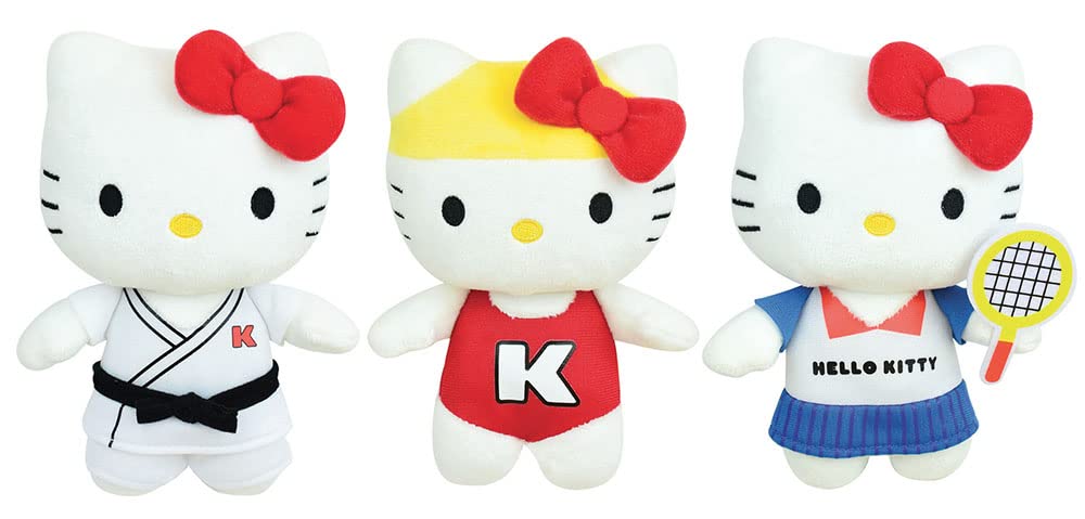 JeminiHello Kitty Sport Soft Toy 14cm Pack of 3