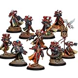 Battle Sisters Squad Order of the Bloody Rose Adepta Sororitas Space Marines Armies of the Imperium Painted Miniature Wargaming Figure | Art Painting Level