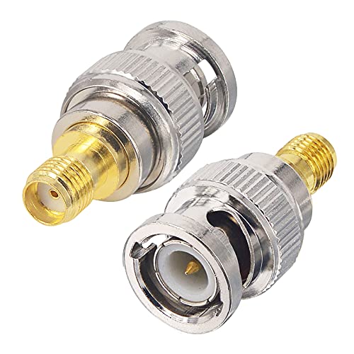2-Pack BNC Female To SMA Male RG174 Cables - 12-Inch 50 Ohm Coaxial Jumpers For Radio & Wireless Equipment