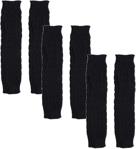 Sport Leg Warmers - Set of 3 - Black, Grey