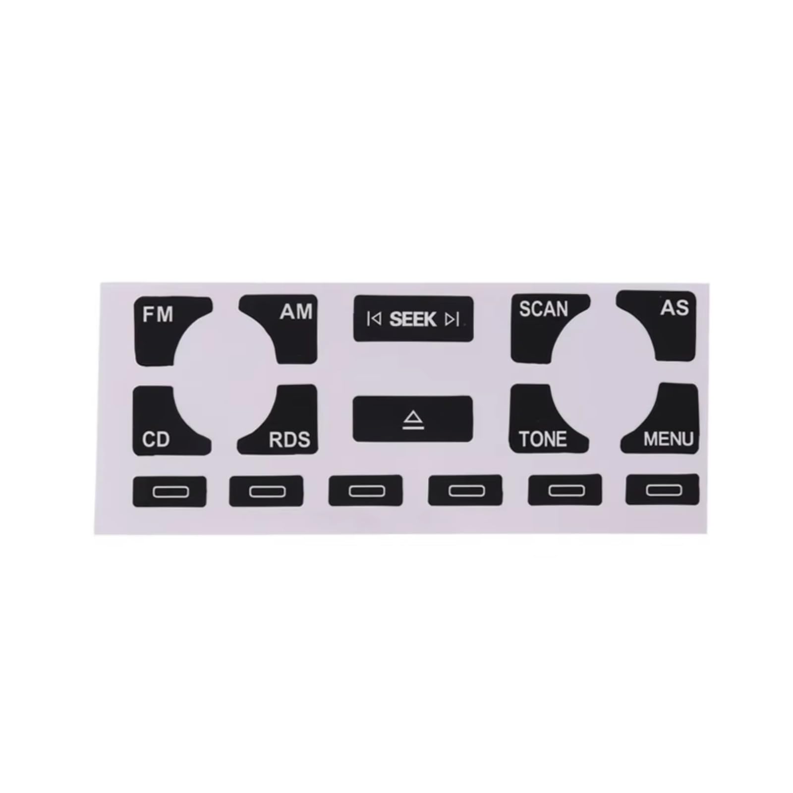 Repair Compatible with A4 B6 B7 A6 for A2 A3 8L P Car Stereo Worn Peeling Button Repair Decal Interior Fix Button Sticker