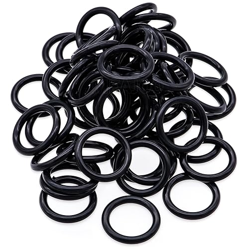 Image of 100PCS 11105 O-Ring, OEM Size Nitrile Rubber Seal, Compatible with V-Twin Cruiser & Touring Style Motorcycles - Engine, Transmission & Primary Drive - Leak Proof & Vibration Resistant (Black)