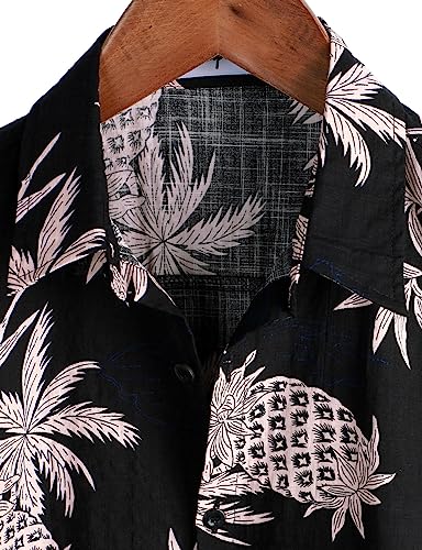 Image of VATPAVE Mens Casual Hawaiian Floral Shirts Short Sleeve Button Down Tropical Shirts Beach Summer Shirts