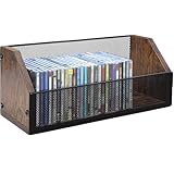 Design unique : il utilise une combinaison de maille de fer de haute qualité et de bois de haute qualité, ce qui fournit non seulement une structure de stockage stable, mais facilite également la recherche des DVD Blu-ray stockés. L'aspect général est très haut de gamme