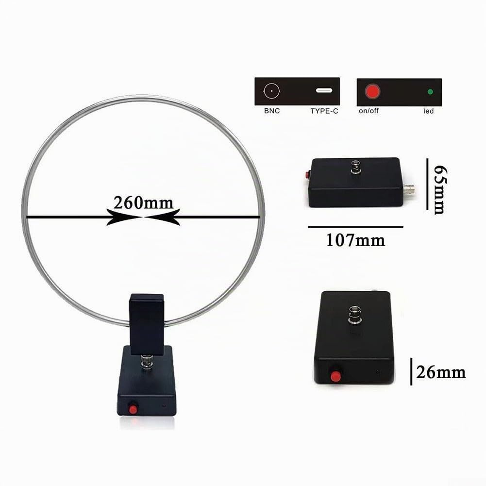 SPORTARC Antenna ad onda corta GA-800, 10 KHz-159 MHz, radio portatile ad alta frequenza, batteria al litio integrata da 2600 mAh, 5 V/1 A, 1401099421