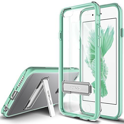 iPhone 6 Case, OBLIQ [Naked Shield][Mint][Metal Kickstand] Slim Fit Crystal Clear Scratch Resist Heavy Duty Protection Dual Layer Case for Apple iPhone 6S (2015) & iPhone 6 (2014)