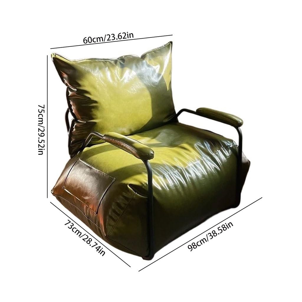 eexbz Small Sofa Retro Industrial Style Single Leisure Sofa Small Home Iron Sofa Couch for Small Spaces