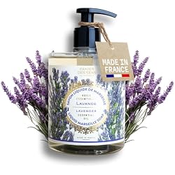 Panier des Sens Lavender Liquid Hand Soap, 16.9 fl oz | Premium French Liquid Hand Soap | Savon de Marseille Soap | 97% Natural Ingredients | Gentle Daily Cleansing