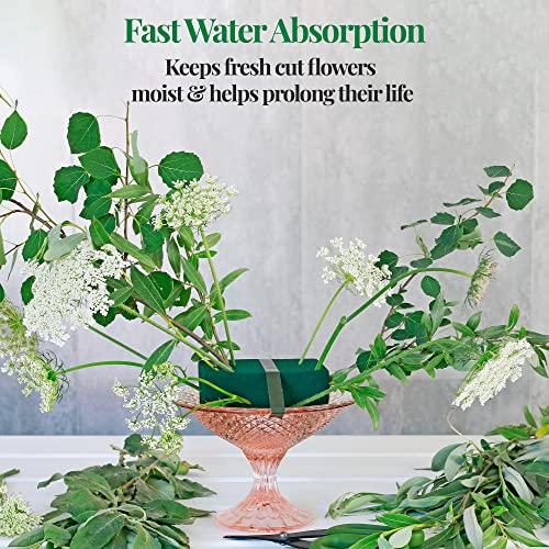 Noe & Malu Floral Foam Blocks | Florist Flower Styrofoam Green Craft Bricks Applied Dry Or Wet | Set Of 6 #TOP5