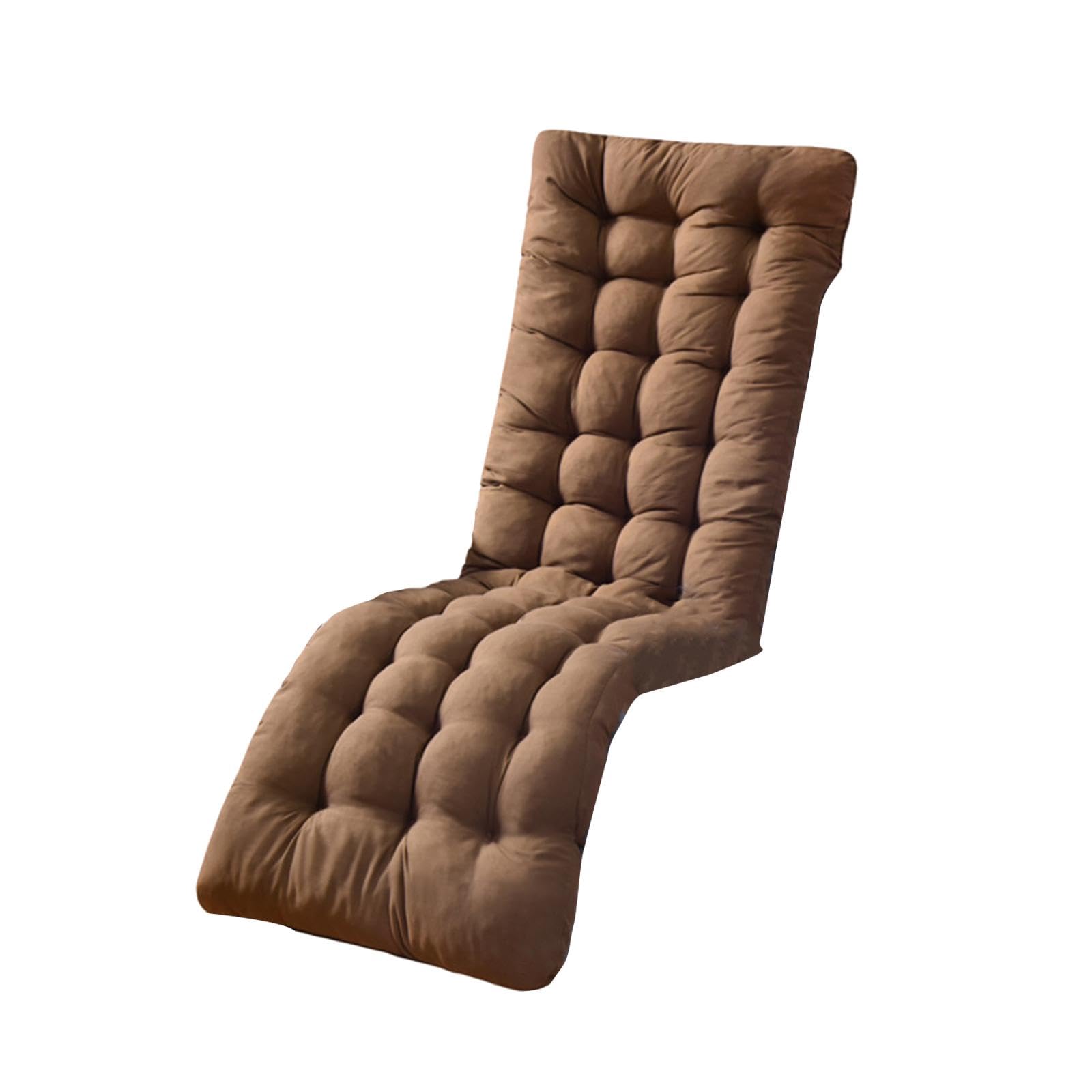 Fashion My Day Lounge Chair Cushion Reclining Sun Lounger Mattress for Outdoor Patio Brown-image-48