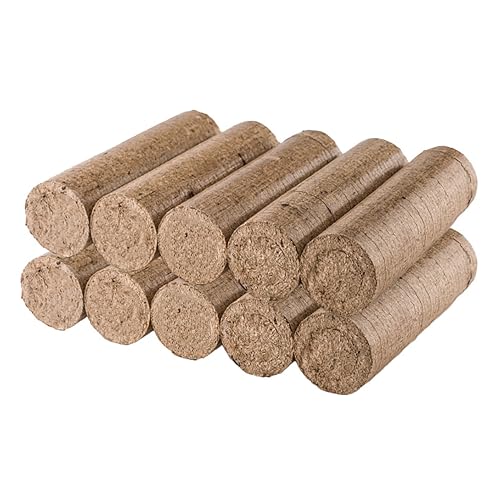 simpa Wood Fuel Briquettes 18-20kg. 100% Wood. Long Lasting Slow Burning Pack of 10 Fuel Logs